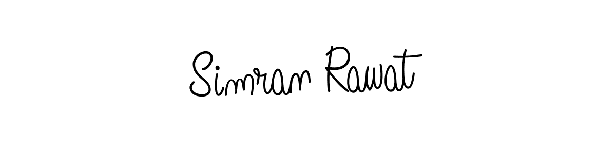 Create a beautiful signature design for name Simran Rawat. With this signature (Angelique-Rose-font-FFP) fonts, you can make a handwritten signature for free. Simran Rawat signature style 5 images and pictures png