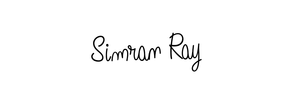 How to make Simran Ray name signature. Use Angelique-Rose-font-FFP style for creating short signs online. This is the latest handwritten sign. Simran Ray signature style 5 images and pictures png