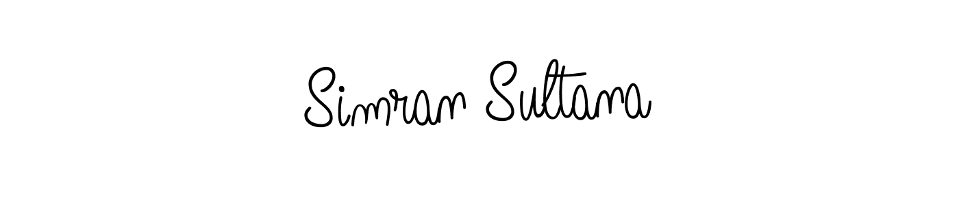 Also You can easily find your signature by using the search form. We will create Simran Sultana name handwritten signature images for you free of cost using Angelique-Rose-font-FFP sign style. Simran Sultana signature style 5 images and pictures png