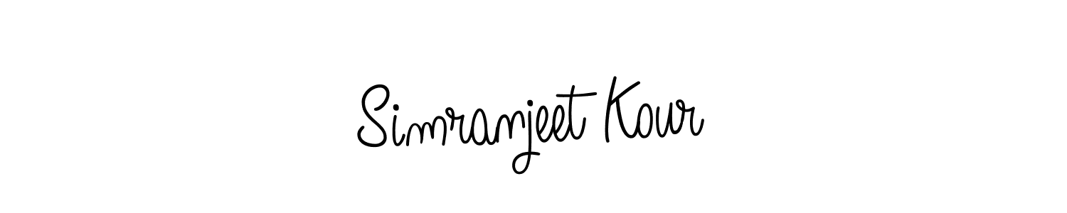 Make a beautiful signature design for name Simranjeet Kour. Use this online signature maker to create a handwritten signature for free. Simranjeet Kour signature style 5 images and pictures png