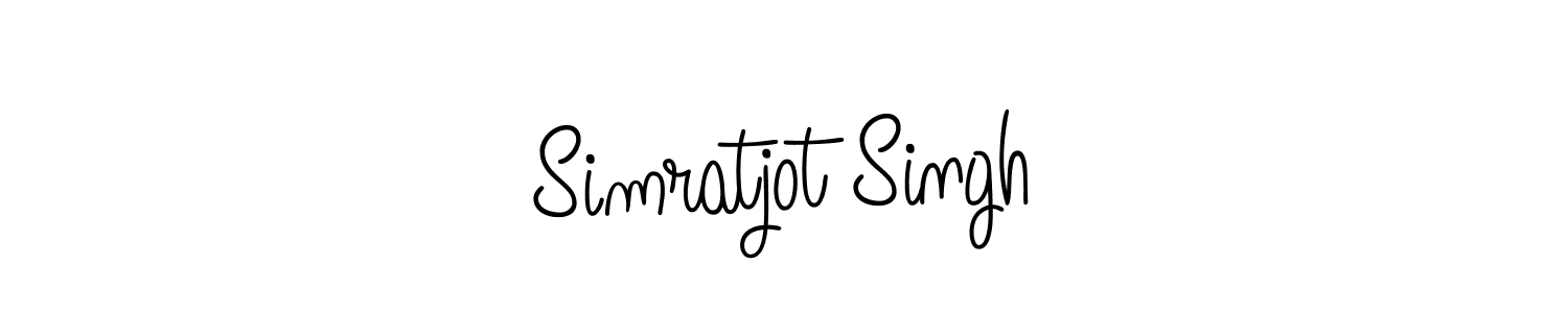 Design your own signature with our free online signature maker. With this signature software, you can create a handwritten (Angelique-Rose-font-FFP) signature for name Simratjot Singh. Simratjot Singh signature style 5 images and pictures png