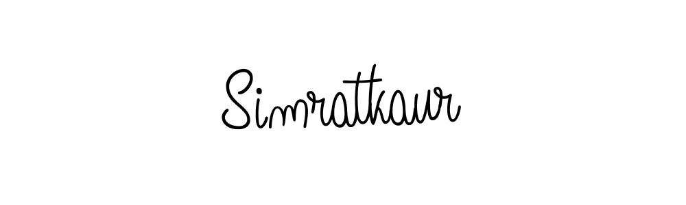 Simratkaur stylish signature style. Best Handwritten Sign (Angelique-Rose-font-FFP) for my name. Handwritten Signature Collection Ideas for my name Simratkaur. Simratkaur signature style 5 images and pictures png