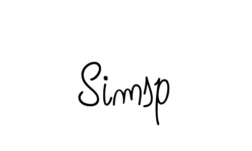 Simsp stylish signature style. Best Handwritten Sign (Angelique-Rose-font-FFP) for my name. Handwritten Signature Collection Ideas for my name Simsp. Simsp signature style 5 images and pictures png