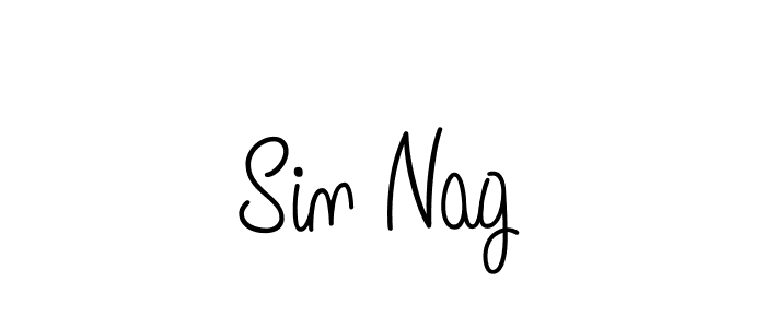 The best way (Angelique-Rose-font-FFP) to make a short signature is to pick only two or three words in your name. The name Sin Nag include a total of six letters. For converting this name. Sin Nag signature style 5 images and pictures png