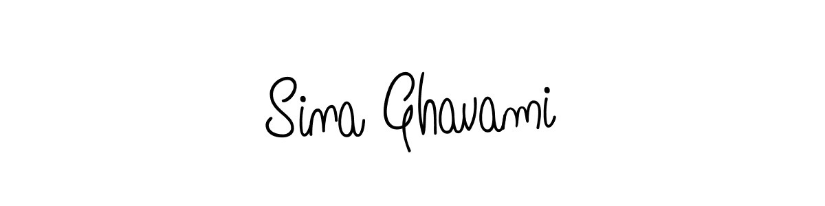 You should practise on your own different ways (Angelique-Rose-font-FFP) to write your name (Sina Ghavami) in signature. don't let someone else do it for you. Sina Ghavami signature style 5 images and pictures png