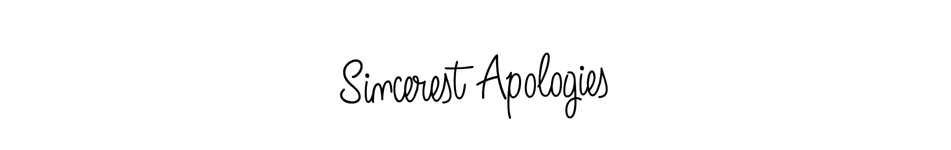 How to Draw Sincerest Apologies signature style? Angelique-Rose-font-FFP is a latest design signature styles for name Sincerest Apologies. Sincerest Apologies signature style 5 images and pictures png