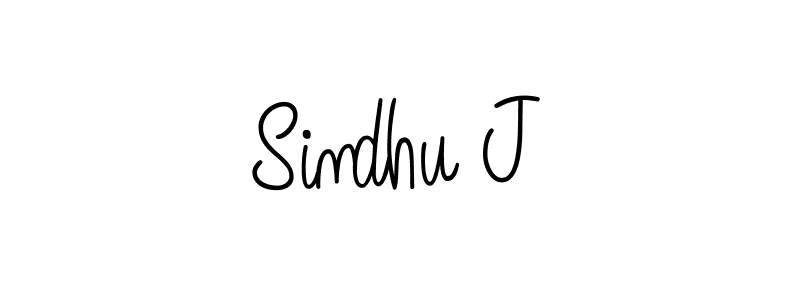 How to Draw Sindhu J signature style? Angelique-Rose-font-FFP is a latest design signature styles for name Sindhu J. Sindhu J signature style 5 images and pictures png