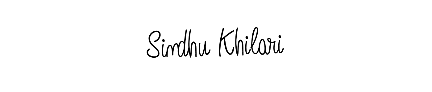 Use a signature maker to create a handwritten signature online. With this signature software, you can design (Angelique-Rose-font-FFP) your own signature for name Sindhu Khilari. Sindhu Khilari signature style 5 images and pictures png