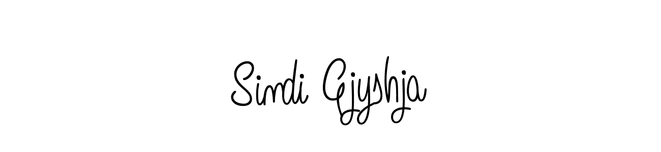 Use a signature maker to create a handwritten signature online. With this signature software, you can design (Angelique-Rose-font-FFP) your own signature for name Sindi Gjyshja. Sindi Gjyshja signature style 5 images and pictures png