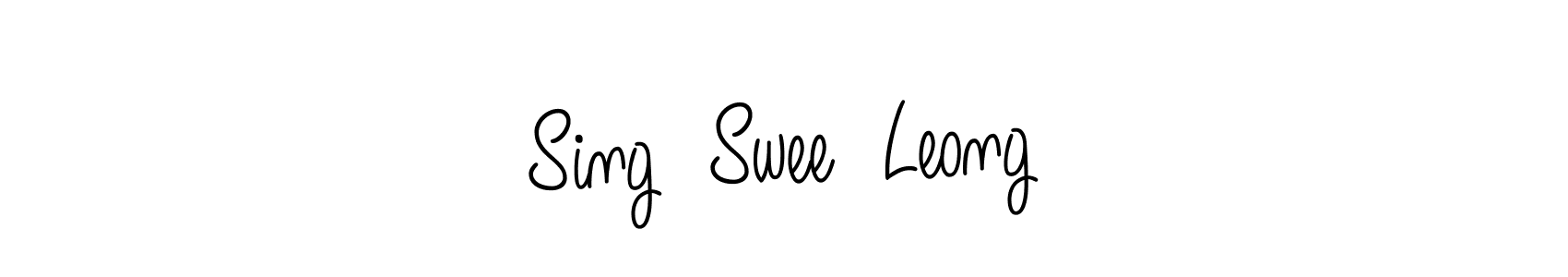 Use a signature maker to create a handwritten signature online. With this signature software, you can design (Angelique-Rose-font-FFP) your own signature for name Sing  Swee  Leong. Sing  Swee  Leong signature style 5 images and pictures png