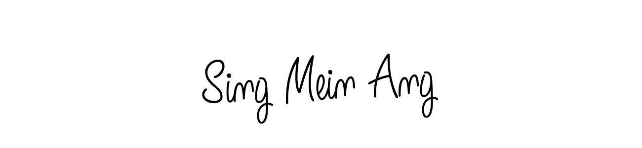 Similarly Angelique-Rose-font-FFP is the best handwritten signature design. Signature creator online .You can use it as an online autograph creator for name Sing Mein Ang. Sing Mein Ang signature style 5 images and pictures png