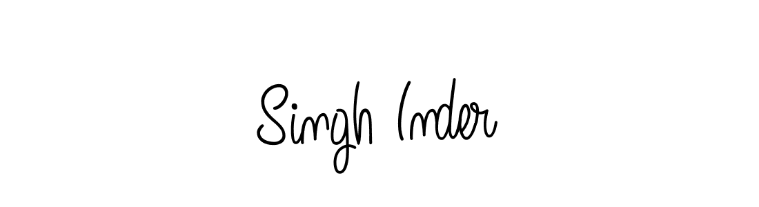 You should practise on your own different ways (Angelique-Rose-font-FFP) to write your name (Singh Inder) in signature. don't let someone else do it for you. Singh Inder signature style 5 images and pictures png