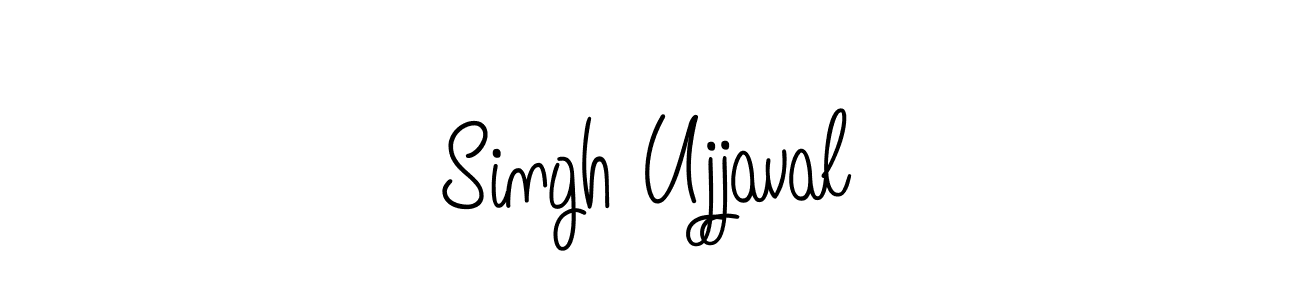 The best way (Angelique-Rose-font-FFP) to make a short signature is to pick only two or three words in your name. The name Singh Ujjaval include a total of six letters. For converting this name. Singh Ujjaval signature style 5 images and pictures png