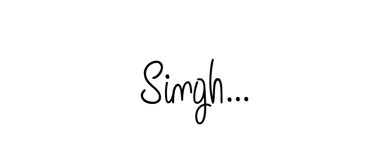 Design your own signature with our free online signature maker. With this signature software, you can create a handwritten (Angelique-Rose-font-FFP) signature for name Singh.... Singh... signature style 5 images and pictures png