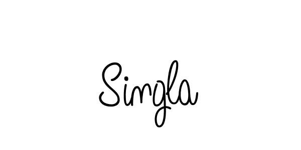 How to make Singla signature? Angelique-Rose-font-FFP is a professional autograph style. Create handwritten signature for Singla name. Singla signature style 5 images and pictures png