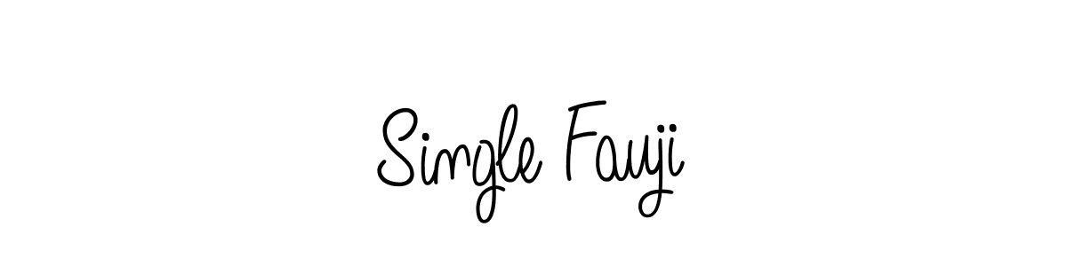Single Fauji stylish signature style. Best Handwritten Sign (Angelique-Rose-font-FFP) for my name. Handwritten Signature Collection Ideas for my name Single Fauji. Single Fauji signature style 5 images and pictures png
