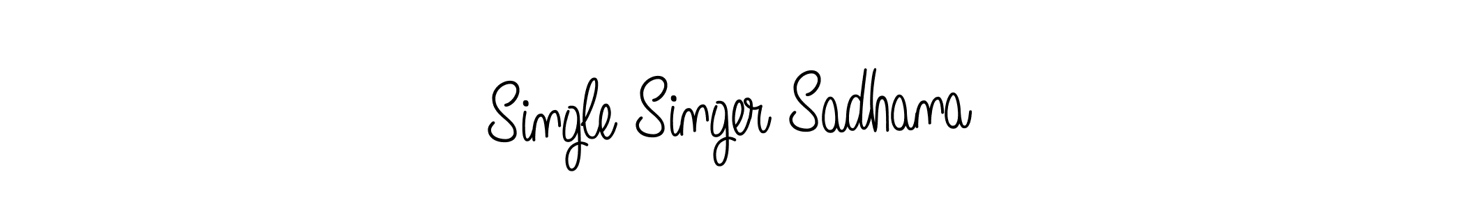 How to make Single Singer Sadhana signature? Angelique-Rose-font-FFP is a professional autograph style. Create handwritten signature for Single Singer Sadhana name. Single Singer Sadhana signature style 5 images and pictures png