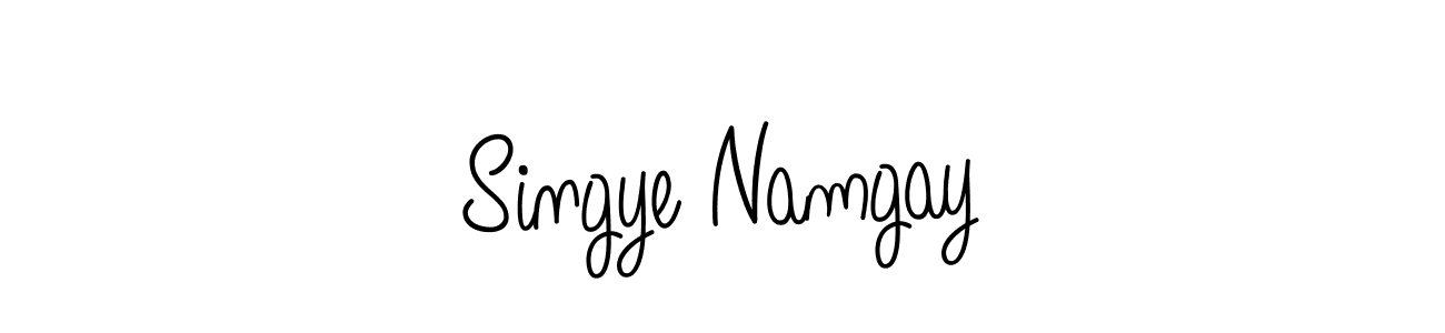 Create a beautiful signature design for name Singye Namgay. With this signature (Angelique-Rose-font-FFP) fonts, you can make a handwritten signature for free. Singye Namgay signature style 5 images and pictures png