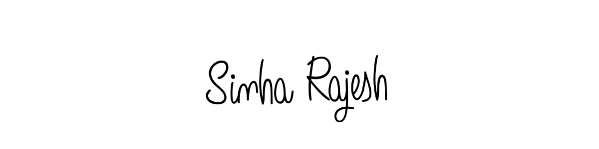 Create a beautiful signature design for name Sinha Rajesh. With this signature (Angelique-Rose-font-FFP) fonts, you can make a handwritten signature for free. Sinha Rajesh signature style 5 images and pictures png