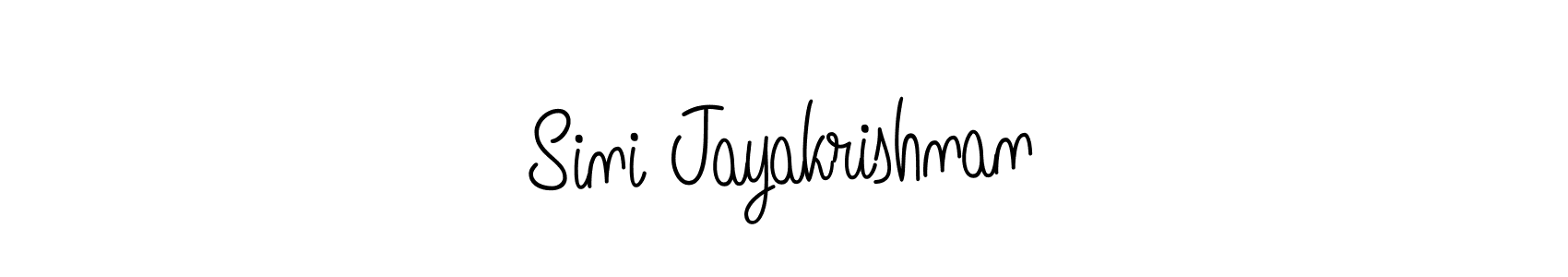 Sini Jayakrishnan stylish signature style. Best Handwritten Sign (Angelique-Rose-font-FFP) for my name. Handwritten Signature Collection Ideas for my name Sini Jayakrishnan. Sini Jayakrishnan signature style 5 images and pictures png