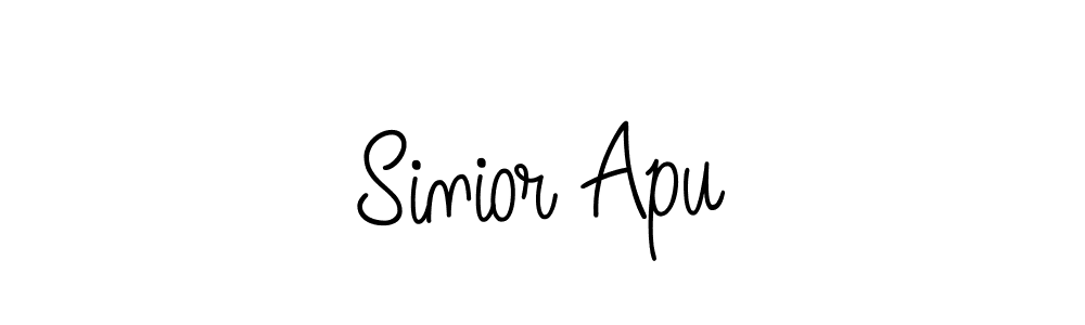 Angelique-Rose-font-FFP is a professional signature style that is perfect for those who want to add a touch of class to their signature. It is also a great choice for those who want to make their signature more unique. Get Sinior Apu name to fancy signature for free. Sinior Apu signature style 5 images and pictures png