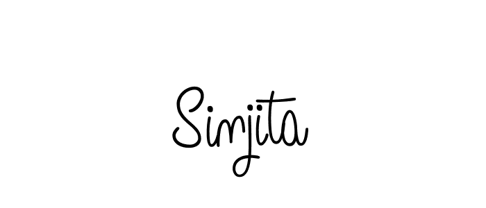 Also we have Sinjita name is the best signature style. Create professional handwritten signature collection using Angelique-Rose-font-FFP autograph style. Sinjita signature style 5 images and pictures png