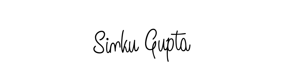 Create a beautiful signature design for name Sinku Gupta. With this signature (Angelique-Rose-font-FFP) fonts, you can make a handwritten signature for free. Sinku Gupta signature style 5 images and pictures png