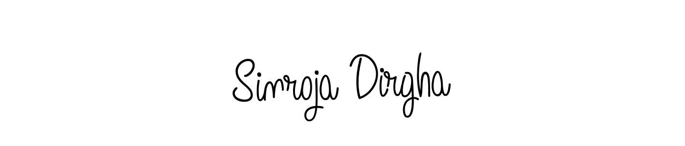Make a beautiful signature design for name Sinroja Dirgha. Use this online signature maker to create a handwritten signature for free. Sinroja Dirgha signature style 5 images and pictures png