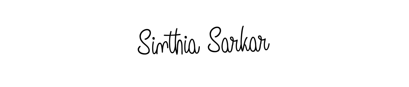 Design your own signature with our free online signature maker. With this signature software, you can create a handwritten (Angelique-Rose-font-FFP) signature for name Sinthia Sarkar. Sinthia Sarkar signature style 5 images and pictures png