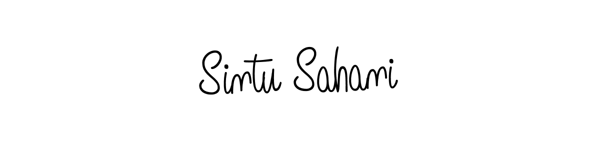 Sintu Sahani stylish signature style. Best Handwritten Sign (Angelique-Rose-font-FFP) for my name. Handwritten Signature Collection Ideas for my name Sintu Sahani. Sintu Sahani signature style 5 images and pictures png