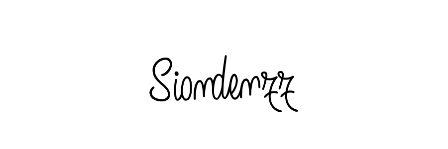 Make a beautiful signature design for name Siondenzz. Use this online signature maker to create a handwritten signature for free. Siondenzz signature style 5 images and pictures png