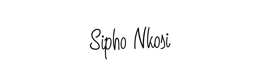 Create a beautiful signature design for name Sipho Nkosi. With this signature (Angelique-Rose-font-FFP) fonts, you can make a handwritten signature for free. Sipho Nkosi signature style 5 images and pictures png