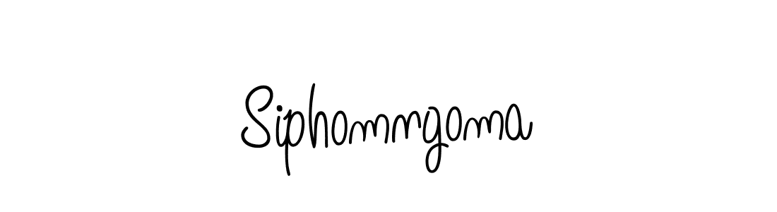 Create a beautiful signature design for name Siphomngoma. With this signature (Angelique-Rose-font-FFP) fonts, you can make a handwritten signature for free. Siphomngoma signature style 5 images and pictures png