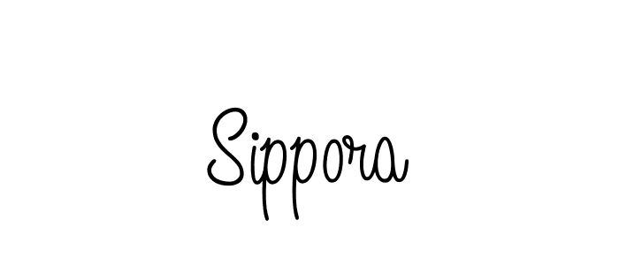 Use a signature maker to create a handwritten signature online. With this signature software, you can design (Angelique-Rose-font-FFP) your own signature for name Sippora. Sippora signature style 5 images and pictures png