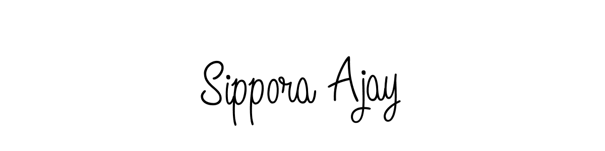 Sippora Ajay stylish signature style. Best Handwritten Sign (Angelique-Rose-font-FFP) for my name. Handwritten Signature Collection Ideas for my name Sippora Ajay. Sippora Ajay signature style 5 images and pictures png