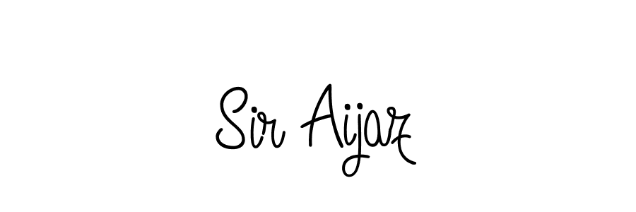 How to make Sir Aijaz name signature. Use Angelique-Rose-font-FFP style for creating short signs online. This is the latest handwritten sign. Sir Aijaz signature style 5 images and pictures png