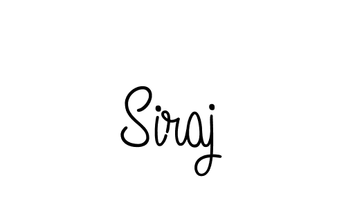 Design your own signature with our free online signature maker. With this signature software, you can create a handwritten (Angelique-Rose-font-FFP) signature for name Siraj. Siraj signature style 5 images and pictures png