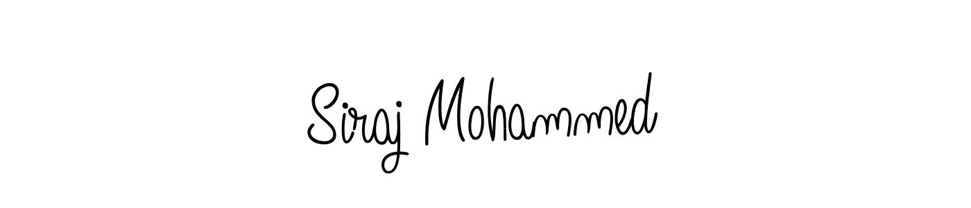 Design your own signature with our free online signature maker. With this signature software, you can create a handwritten (Angelique-Rose-font-FFP) signature for name Siraj Mohammed. Siraj Mohammed signature style 5 images and pictures png