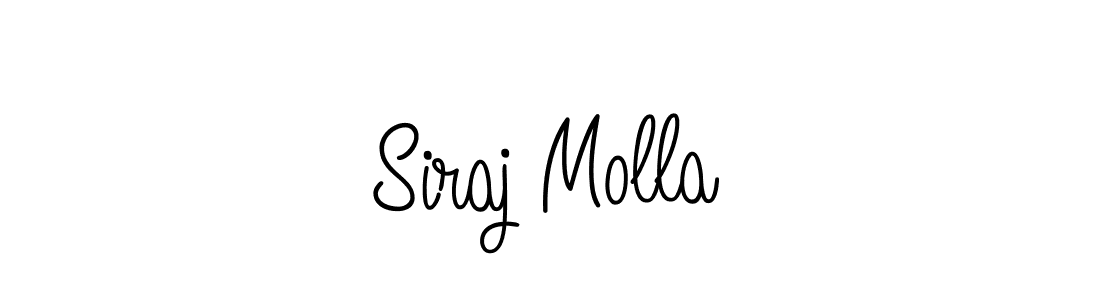 Check out images of Autograph of Siraj Molla name. Actor Siraj Molla Signature Style. Angelique-Rose-font-FFP is a professional sign style online. Siraj Molla signature style 5 images and pictures png