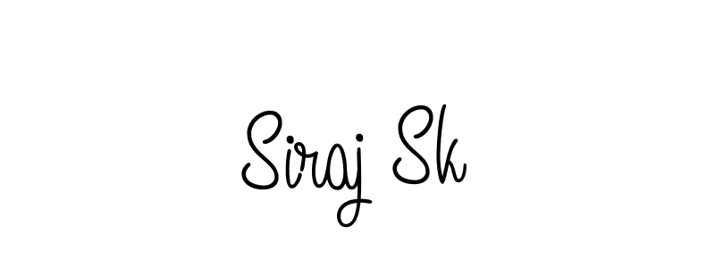 How to make Siraj Sk signature? Angelique-Rose-font-FFP is a professional autograph style. Create handwritten signature for Siraj Sk name. Siraj Sk signature style 5 images and pictures png