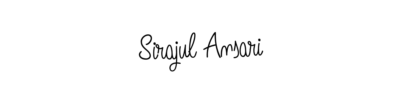 if you are searching for the best signature style for your name Sirajul Ansari. so please give up your signature search. here we have designed multiple signature styles  using Angelique-Rose-font-FFP. Sirajul Ansari signature style 5 images and pictures png