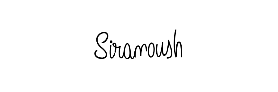 How to make Siranoush signature? Angelique-Rose-font-FFP is a professional autograph style. Create handwritten signature for Siranoush name. Siranoush signature style 5 images and pictures png