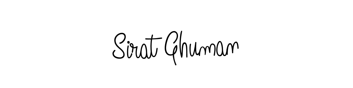 Also we have Sirat Ghuman name is the best signature style. Create professional handwritten signature collection using Angelique-Rose-font-FFP autograph style. Sirat Ghuman signature style 5 images and pictures png