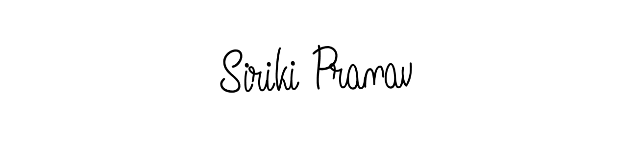 Siriki Pranav stylish signature style. Best Handwritten Sign (Angelique-Rose-font-FFP) for my name. Handwritten Signature Collection Ideas for my name Siriki Pranav. Siriki Pranav signature style 5 images and pictures png