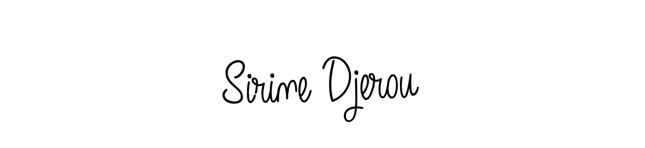 Best and Professional Signature Style for Sirine Djerou. Angelique-Rose-font-FFP Best Signature Style Collection. Sirine Djerou signature style 5 images and pictures png
