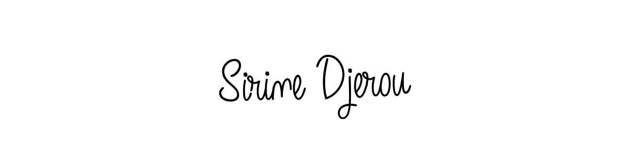 How to make Sirine Djerou signature? Angelique-Rose-font-FFP is a professional autograph style. Create handwritten signature for Sirine Djerou name. Sirine Djerou signature style 5 images and pictures png
