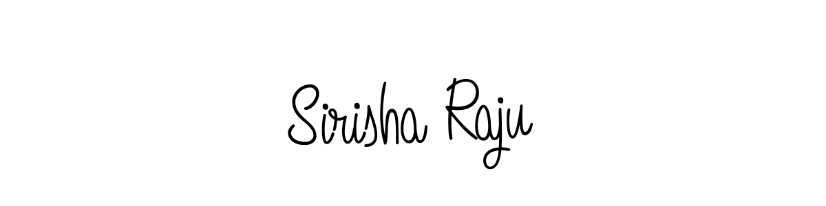 The best way (Angelique-Rose-font-FFP) to make a short signature is to pick only two or three words in your name. The name Sirisha Raju include a total of six letters. For converting this name. Sirisha Raju signature style 5 images and pictures png