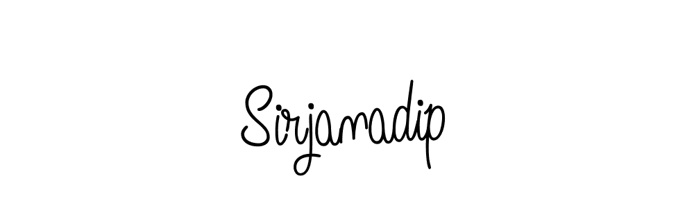 Angelique-Rose-font-FFP is a professional signature style that is perfect for those who want to add a touch of class to their signature. It is also a great choice for those who want to make their signature more unique. Get Sirjanadip name to fancy signature for free. Sirjanadip signature style 5 images and pictures png