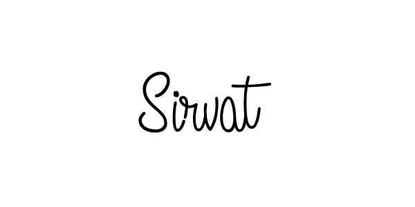 How to make Sirvat name signature. Use Angelique-Rose-font-FFP style for creating short signs online. This is the latest handwritten sign. Sirvat signature style 5 images and pictures png