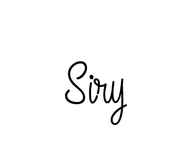 You should practise on your own different ways (Angelique-Rose-font-FFP) to write your name (Siry) in signature. don't let someone else do it for you. Siry signature style 5 images and pictures png